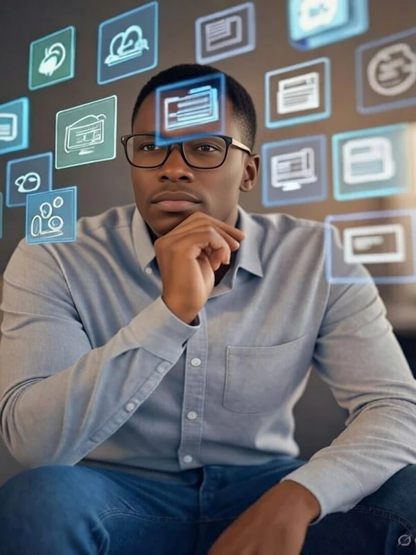 ChatGPT prompt engineering and AI workflow icons for Fiverr prompt services