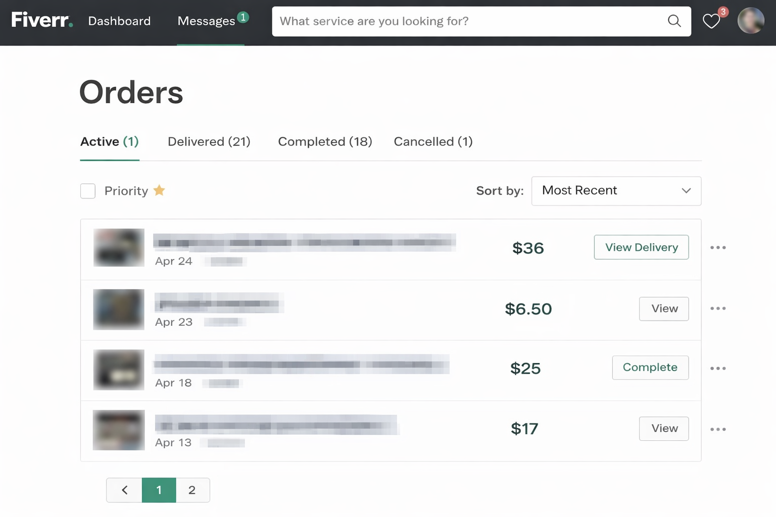 Fiverr Order Proof 1